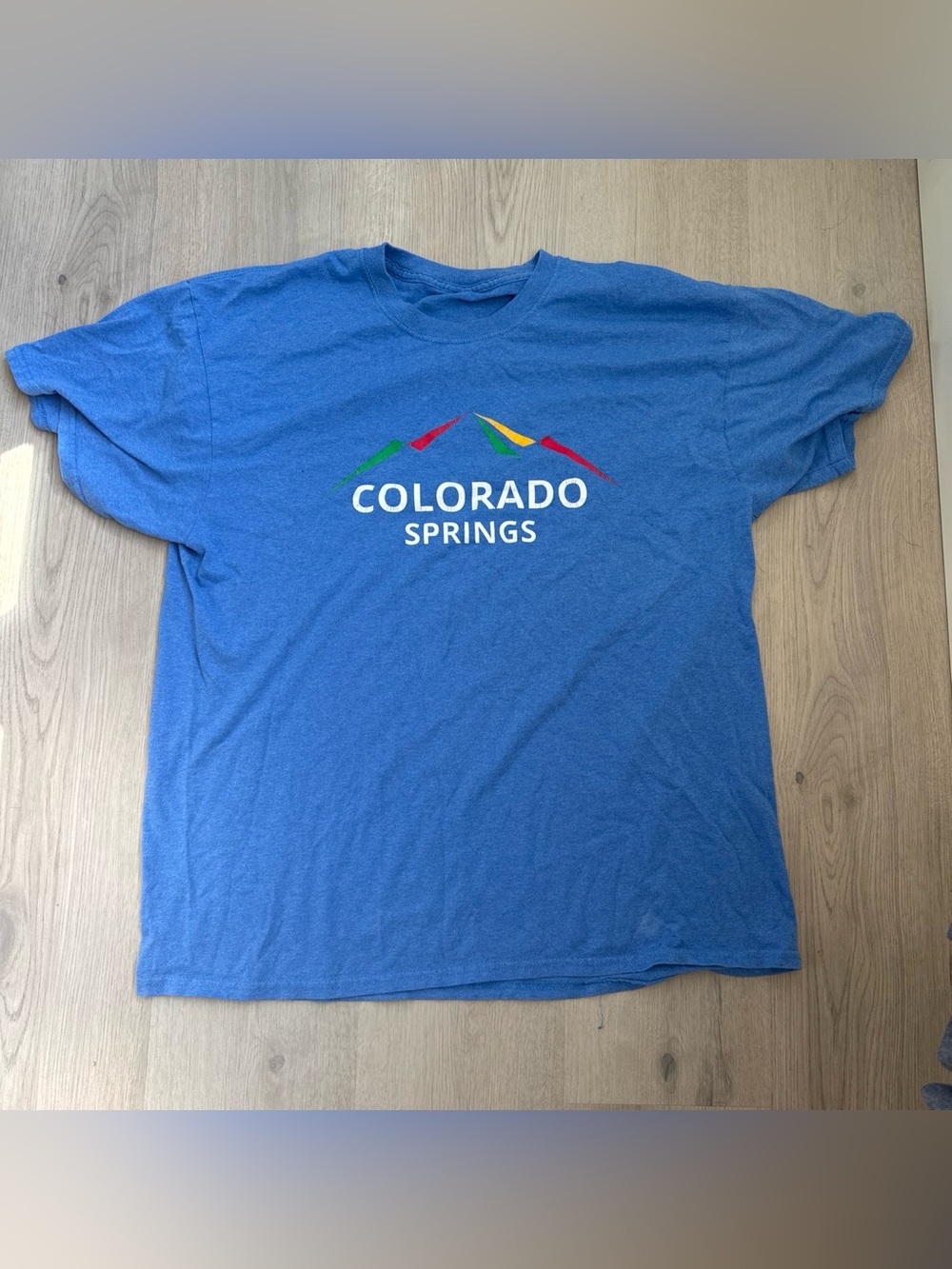 Vintage Colorado Springs Graphic Short-Sleeve Tee - Blue